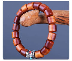 Authentic Cliff Cypress Hand String – Natural Aged Raw Wood Bracelet