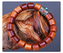 Authentic Cliff Cypress Hand String – Natural Aged Raw Wood Bracelet