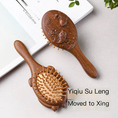 Wooden Hair Brush – Smooth Combing for Flowing Strands