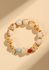 Handcrafted Bodhi Seed Cat’s Paw Bracelet – Lucky Charm Spiritual Jewelry