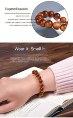 Premium High-Density Oiled Luster Wooden Bead Bracelet