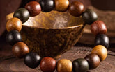 Multi-Tone Incense Bead Bracelet – Rustic Elegance