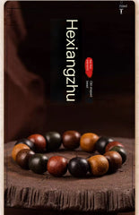 Multi-Tone Incense Bead Bracelet – Rustic Elegance