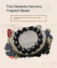 Black Incense Bead Bracelet – Traditional Chinese Fragrant Health Jewelry