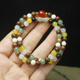 Multi-Gemstone Aromatic Bead Bracelet – Natural Wellness & Friendship Jewelry