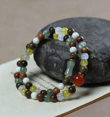Multi-Gemstone Aromatic Bead Bracelet – Natural Wellness & Friendship Jewelry