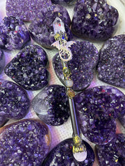 Dragon Crystal Broom Wand with Gemstones