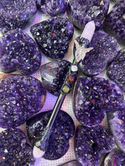 Fairy Crystal Broom Wand with Gemstones | Magical Bohemian Style