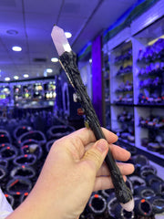 Fairy Crystal Broom Wand with Gemstones | Magical Bohemian Style