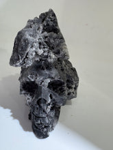 Natural Calcite Crystal Skull Sculpture – Unique Hand-Carved Mineral Decor