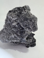 Natural Calcite Crystal Skull Sculpture – Unique Hand-Carved Mineral Decor