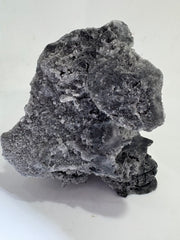 Natural Calcite Crystal Skull Sculpture – Unique Hand-Carved Mineral Decor