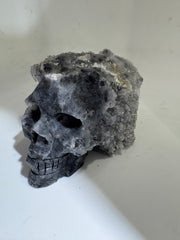 Natural Calcite Crystal Skull Sculpture Stone Art Decor