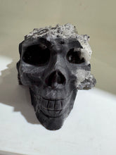 Calcite Skull with Natural Crystal Cluster