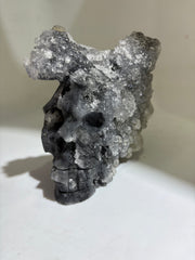 Raw Calcite Crystal Skull Sculpture