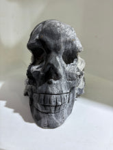 Natural Calcite Crystal Skull Sculpture Raw Stone Decor