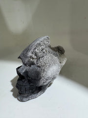 Raw Calcite Crystal Skull Natural Stone Decor
