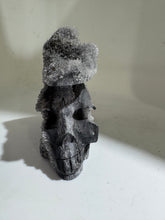 Unique Calcite Crystal Skull Sculpture Natural Stone Art