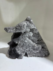 Unique Calcite Crystal Skull Sculpture Natural Stone Art