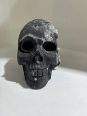 Raw Calcite Skull Sculpture Natural Stone Crystal Decor