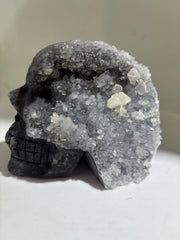 Calcite Crystal Skull – Unique Natural Stone Sculpture