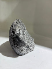 Calcite Skull with Raw Crystal Clusters