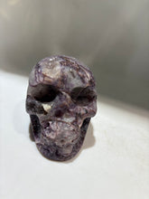 Natural Energy Gem Fluorite Skull – Hand-Carved Stone Sculpture | Unique Gothic Home Decor