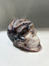 Natural Energy Gem Fluorite Skull Sculpture – Unique Crystal Stone Art | Gothic Home Decor