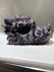 Natural Sphalerite Dragon Head – Constellation Pattern Crystal, Unique Celestial Mineral Sculpture
