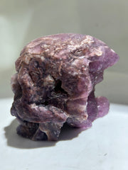Mystic Veins Raw Fluorite Skull – One-of-a-Kind Crystal Sculpture