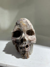 Raw Hand-Carved Fluorite Skull | Natural Crystal Sculpture | Unique Mineral Art Decor