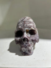 Fluorite Skull | Natural Crystal Sculpture | Unique Artisan Mineral Decor