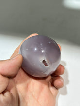 Lilac Mist Agate Sphere with Natural Window | Unique Crystal Ball Art Decor