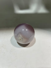 Lavender Agate Sphere – Natural Druzy Geode Crystal Ball for Modern Decor
