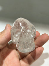 Clear Crystal Skull Carving – Unique Crystal Skull for Energy Healing Artistic Decor