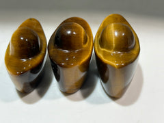 Tiger’s Eye Ingot Set – Polished Crystal Yuanbao for Prosperity, Feng Shui, and Unique Décor