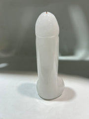 Hand-Carved White Crystal Phallic Sculpture – Unique Crystal Art for Bold Home Décor Symbolic Gifting