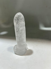 Clear Crystal Phallic Sculpture – Modern Crystal Art for Bold Home Décor Unique Gifts