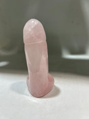 Pink Crystal Phallic Sculpture – Unique Crystal Art Ornament for Bold Home Décor Meaningful Gifts