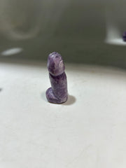 Purple Agate Phallic Figurine