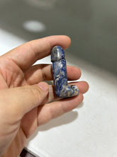 Blue Agate Phallic Figurine – Artistic Miniature Crystal Sculpture for Bold & Playful Décor