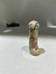 Crazy Lace Agate Phallic Figurine – Unique Artistic Crystal Sculpture for Bold & Playful Décor