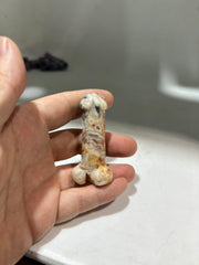 Crazy Lace Agate Phallic Figurine – Unique Artistic Crystal Sculpture for Bold & Playful Décor
