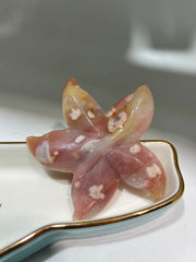 Agate Starfish Crystal – Artistic Ocean-Inspired Gemstone Sculpture for Unique Home Décor