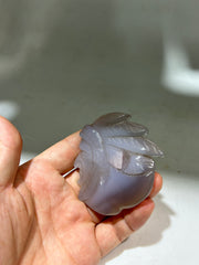 Agate Warrior Chief Head Sculpture – Unique Crystal Figurine with Feathered Headdress | Artisan Stone Art