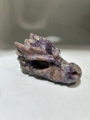 Tarot Constellation Sphalerite Dragon Head – Hand-Carved Curiosity Crystal for Mystics & Seekers