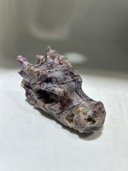 Celestial Curiosity Sphalerite Dragon Head – Hand-Carved Tarot Crystal with Constellation Vibes