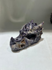 Curious Constellation Sphalerite Dragon Head – Hand-Carved Tarot Crystal for Cosmic Insight