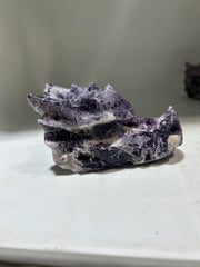 Constellation Curiosity Sphalerite Dragon Head – Hand-Carved Crystal for Tarot & Cosmic Exploration