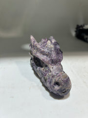 Mystic Constellation Sphalerite Dragon Head – Hand-Carved Crystal for Curiosity & Tarot Insight